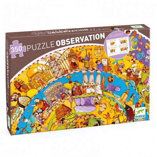 Puzzle Observation 350 pcs Les inventions + livret - Djeco Djeco - 1