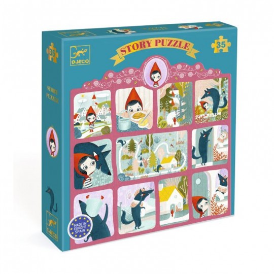 Story Puzzle 35 pcs Le Petit Chaperon rouge  - Djeco Djeco - 1