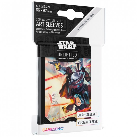 GG : SW Unlimited - Ombres de la Galaxie 60 Art Sleeves Mandalorian Gamegenic - 2