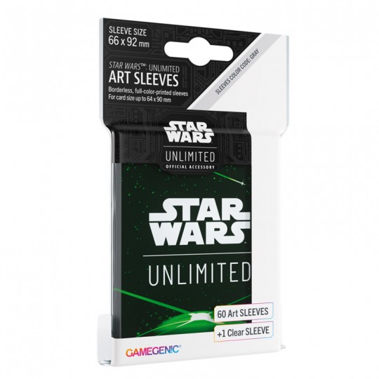 GG : SW Unlimited - Ombres de la Galaxie 60 Art Sleeves Card Back Green Gamegenic - 1