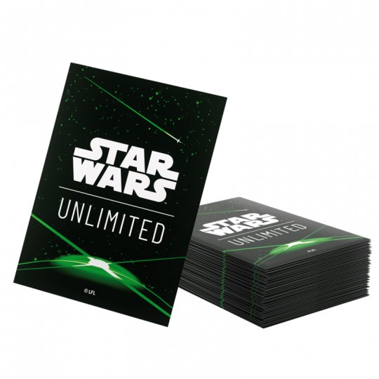 GG : SW Unlimited - Ombres de la Galaxie 60 Art Sleeves Card Back Green Gamegenic - 2