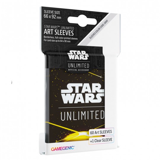 GG : SW Unlimited - Ombres de la Galaxie 60 Art Sleeves Card Back Yellow Gamegenic - 1