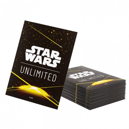 GG : SW Unlimited - Ombres de la Galaxie 60 Art Sleeves Card Back Yellow Gamegenic - 2