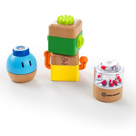 Cubes sensoriels en bois des 4 Fondamentaux Baby Einstein - Hape Hape - 2