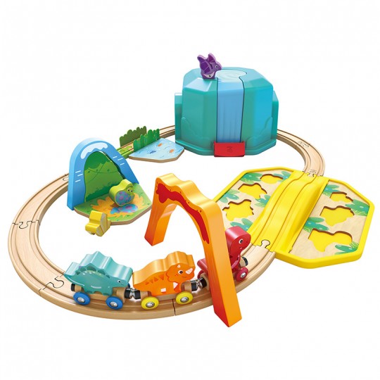 Coffret de train des dinosaures 2 en 1 - Hape Hape - 1