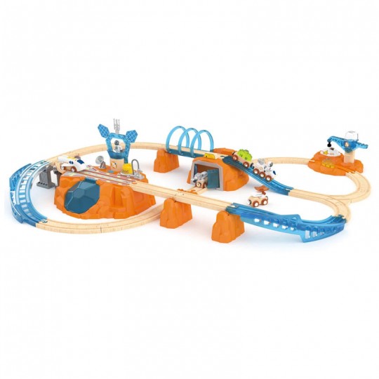 Circuit de train Mission spatiale sur Mars XL - Hape Hape - 1