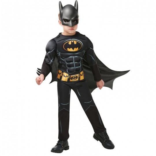 Déguisement luxe Batman 80 ans noir et jaune 3-4 ans - Rubies Kidrobot - 1