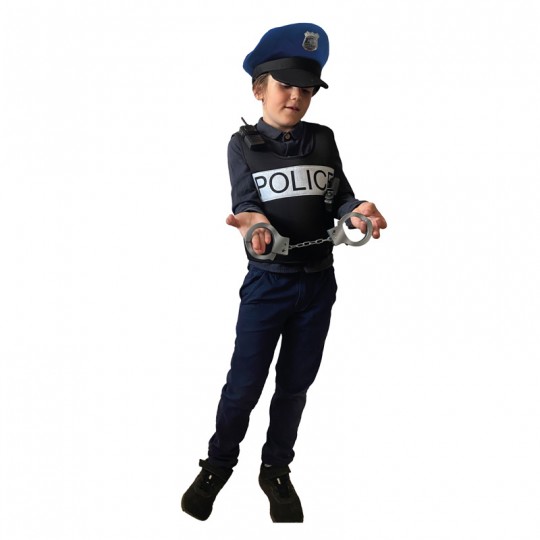 Kit Role Play Police Top + Chapeau + Menottes + pistolet + Talkie Walkie 5-8 ans - Rubies Rubies - 1