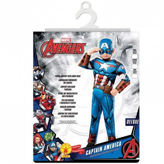 Déguisement luxe Captain America 3-4 ans - Rubies Rubies - 2