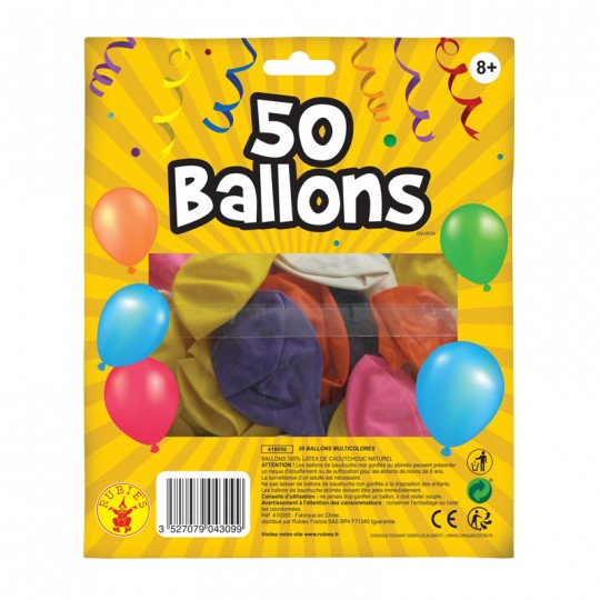 Sachet de 50 ballons multicolores - Rubies Rubies - 1