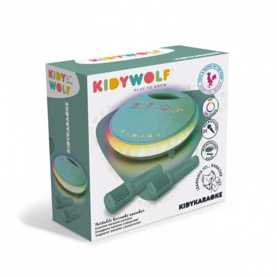 Kidywolf Kidykaraoke Enceinte karaoké tout-en-un Vert Kidywolf - 1