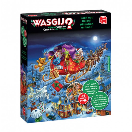 Puzzle Wasgij 24 x 54 pcs Calendrier de l'Avent Noël Jumbo Diset - 1