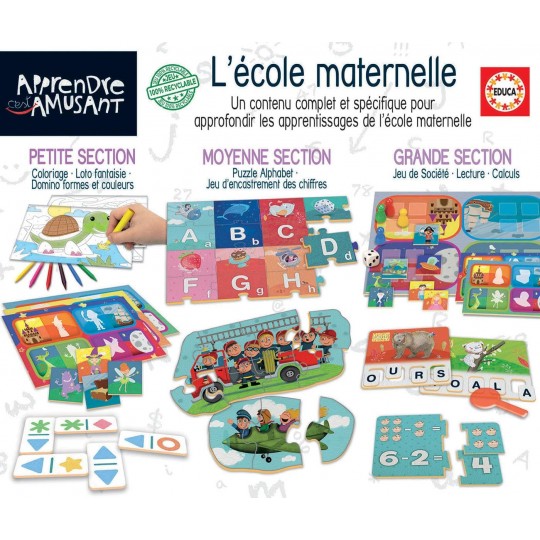 Kit Ecole Maternelle - Apprendre C'est Amusant - Educa Educa - 2