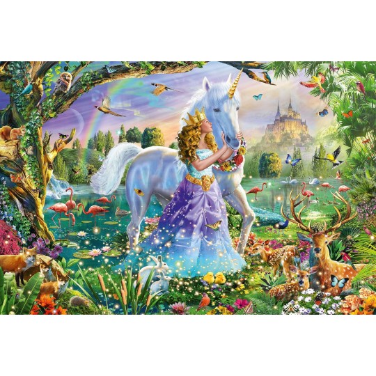 Puzzle 150 pcs Princesse avec sa Licorne - Puzzles Schmidt Schmidt - 2