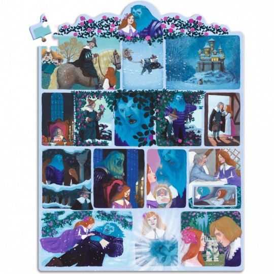 Story Puzzle 100 pcs La Belle et la Bête - Djeco Djeco - 2