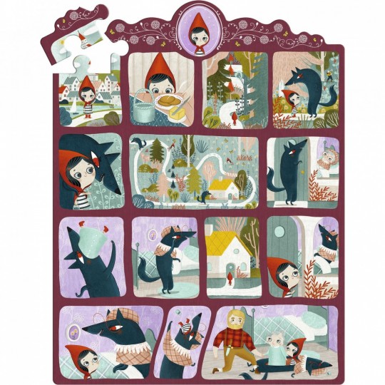 Story Puzzle 35 pcs Le Petit Chaperon rouge  - Djeco Djeco - 4