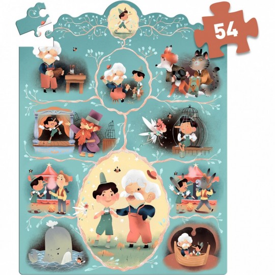 Story Puzzle 54 pcs Pinocchio - Djeco Djeco - 2