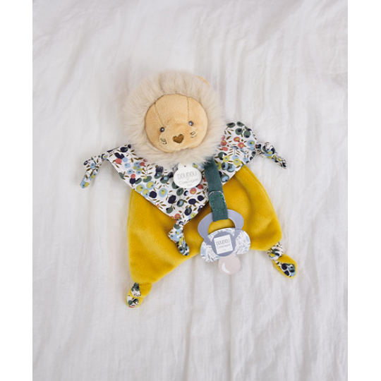 BOH'AIME : Doudou attache sucette Lion 20 cm - Doudou et compagnie Doudou et compagnie - 2