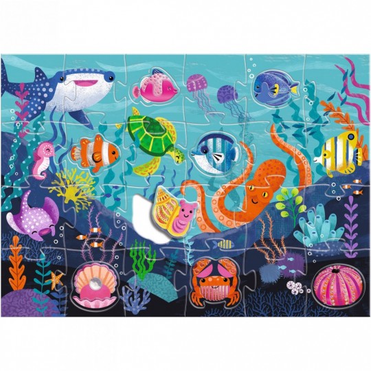 Puzzle géant 32 pcs Tactilo mer - Djeco Djeco - 2