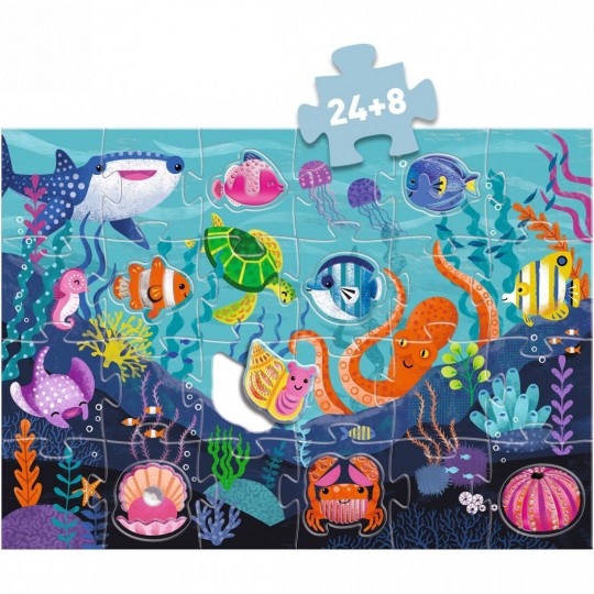 Puzzle géant 32 pcs Tactilo mer - Djeco Djeco - 4