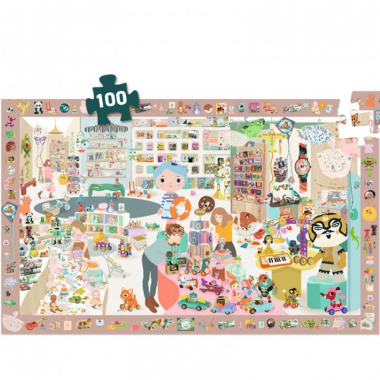 Puzzle Observation 100 pcs La petite boutique - Djeco Djeco - 3