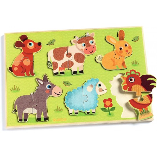 Puzzle Bois - Coucou Cow Djeco - 3