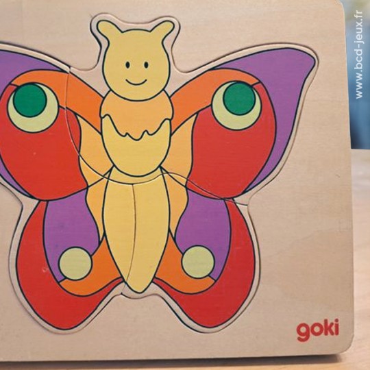 Puzzle en bois papillons 11 pièces - Goki Goki - 3