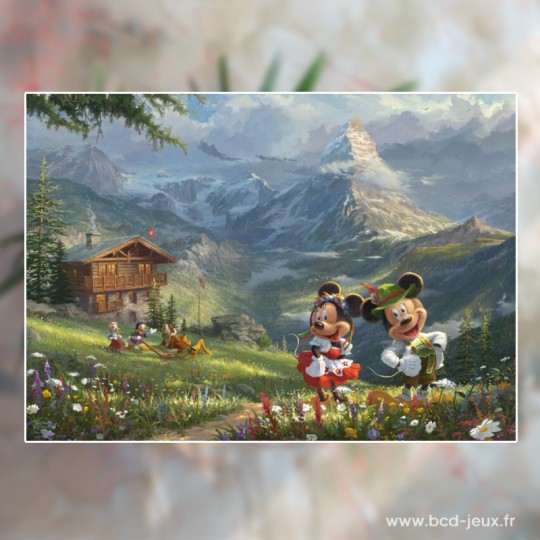 Puzzle 1000 pcs Disney, Mickey et Minnie dans les Alpes - Puzzles Schmidt Schmidt - 2