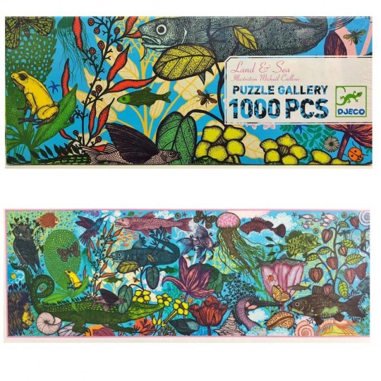 Puzzle gallery - Land and Sea - 1000 pcs Djeco - 1