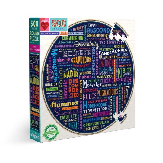 Puzzle 100 Great words - 500 pcs Eeboo - 3