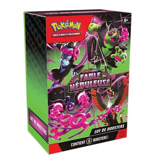 Pokémon : Bundle 6 Boosters Écarlate et Violet EV6.5 Fable Nébuleuse Pokémon - 1