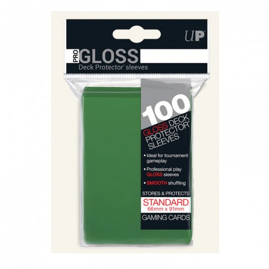 Ultra Pro - Paquet 100 sleeves Gloss standard Vert Ultra.PRO - 1