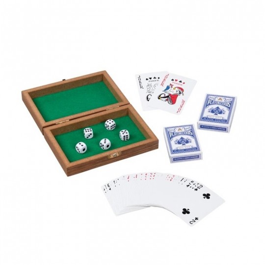 Boite de jeux Goki - 5 dés et 2 jeux de 54 cartes Goki - 2