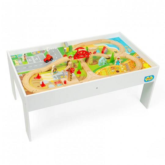 Coffret de train et table - BigJigsToys BigJigs Toys - 1