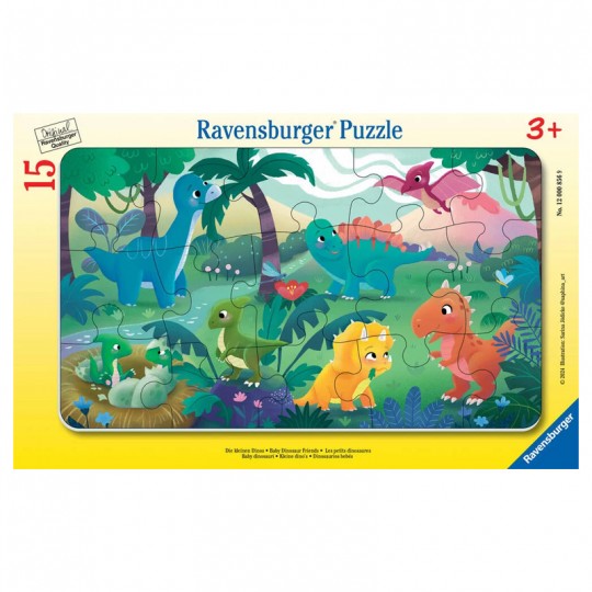 Puzzle cadre 15 pièces - Les petits dinosaures Ravensburger - 1