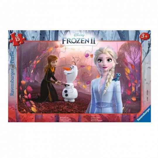 Puzzle cadre 15 pièces - Regard vers l'avenir / Disney La Reine des Neiges 2 Ravensburger - 1