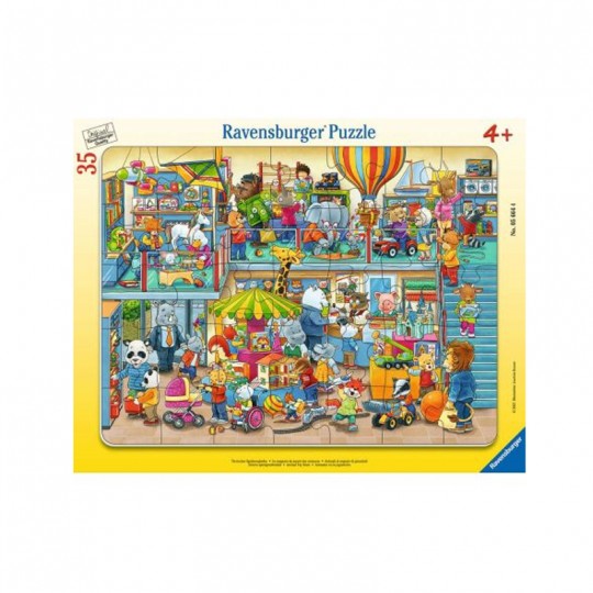 Puzzle cadre 35 pièces -  Le magasin de jouets des animaux Ravensburger - 1