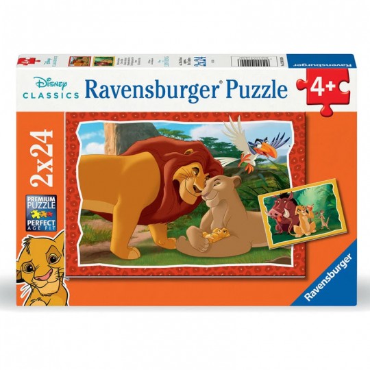 Puzzles 2x24 pièces - L'histoire de la vie / Disney Le Roi Lion Ravensburger - 1