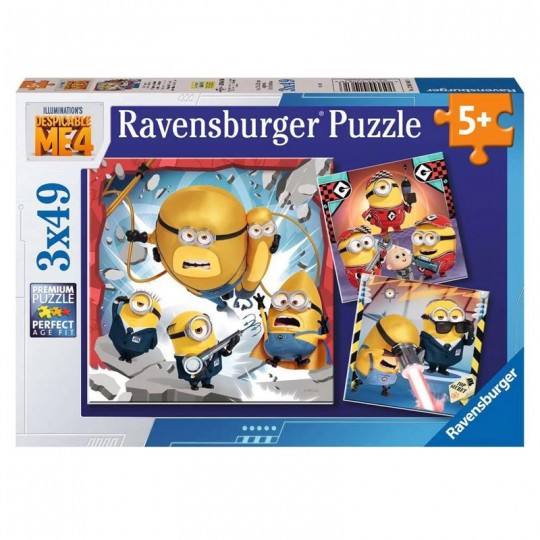 Puzzles 3x49 pièces - Toujours méchant / Moi, Moche et Méchant 4 Ravensburger - 1