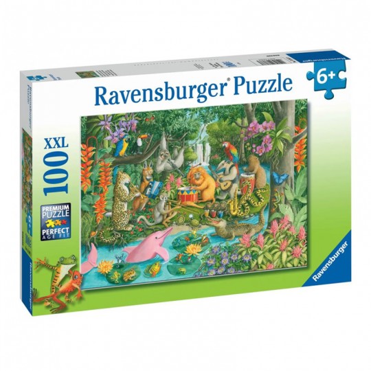 Puzzle 100 pièces XXL - L'orchestre des animaux Ravensburger - 1