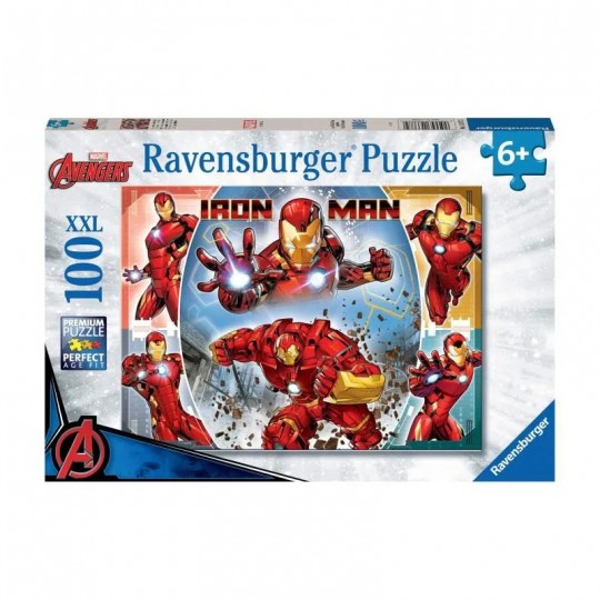 Puzzle 100 pièces XXL - Le puissant Iron Man / Marvel Avengers Ravensburger - 1