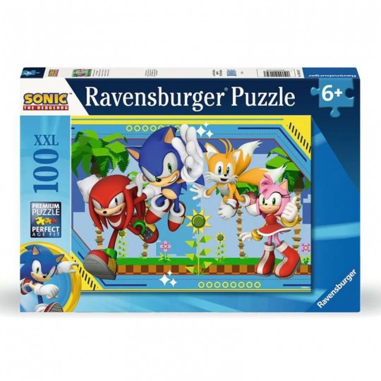 Puzzle 100 pièces XXl  - Knuckles, Sonic, Tails et Amy / Sonic Ravensburger - 1