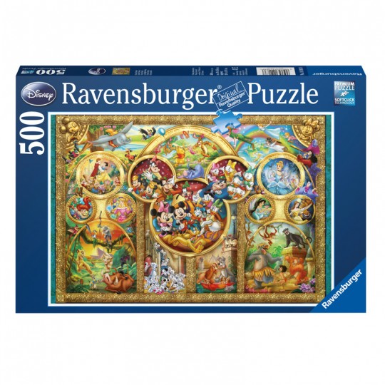 Puzzle 500 pièces - Famille Disney Ravensburger - 1