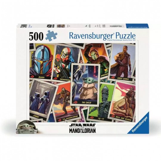 Puzzle 500 pièces - Baby Yoda / Star Wars Mandalorian Ravensburger - 1