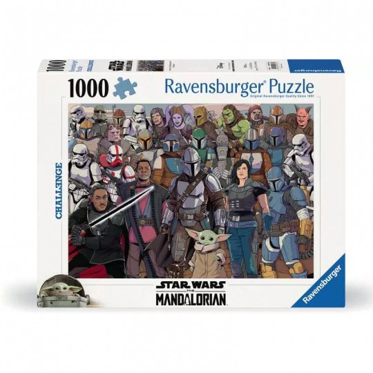 Puzzle 1000 pièces - Baby Yoda / Star Wars Mandalorian (Challenge Puzzle) Ravensburger - 1