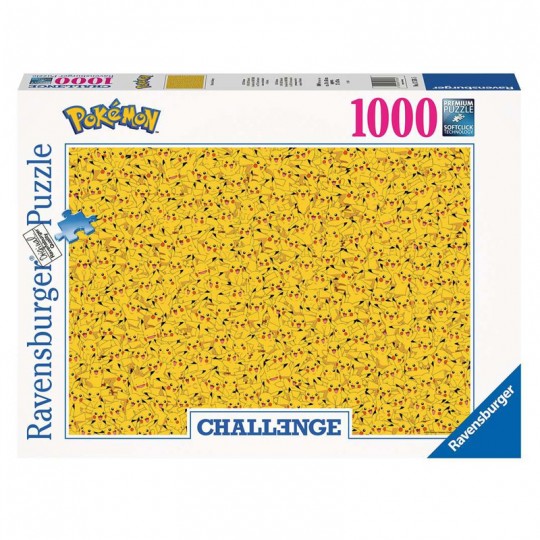 Puzzle 1000 pièces - Pikachu / Pokémon (Challenge Puzzle) Ravensburger - 1