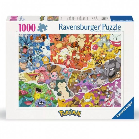 Puzzle 1000 pièces - L'aventure Pokémon Ravensburger - 1