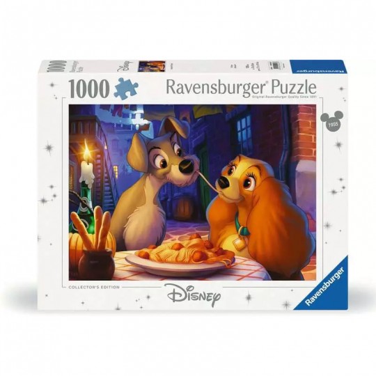 Puzzle 1000 pièces - La Belle et le Clochard (Collection Disney) Ravensburger - 1