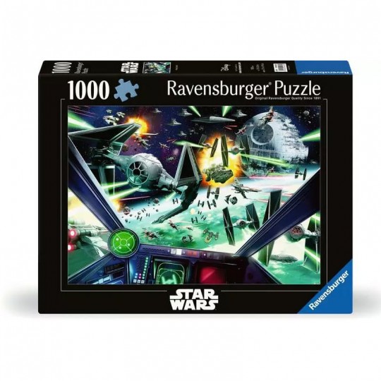 Puzzle 1000 pièces - Cockpit du X-Wing / Star Wars Ravensburger - 1