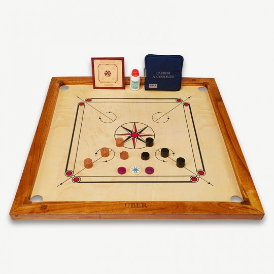 Carrom Premium 83 cm Ubergames - Billard Indien Uber Games - 1